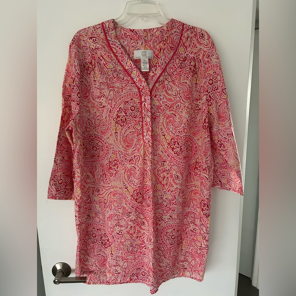 Karen Neuburger swimsuit coverup/lounge dress, size L